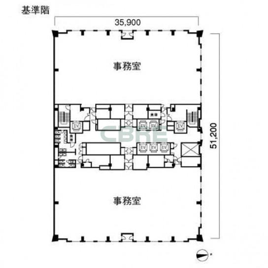 基準階 平面図
