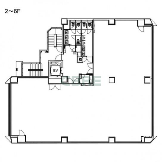 2-6階 平面図
