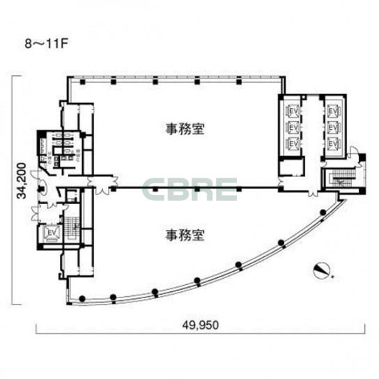 8-11階 平面図