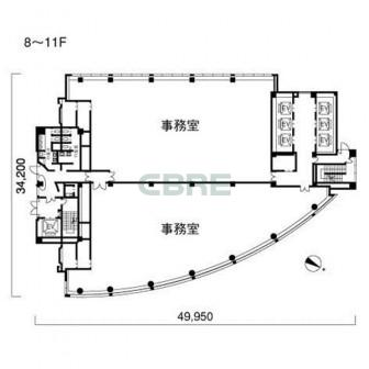 8-11階 平面図