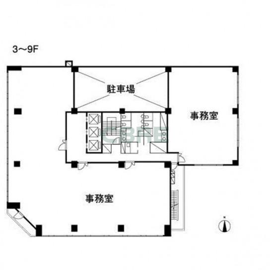 3-9階 平面図