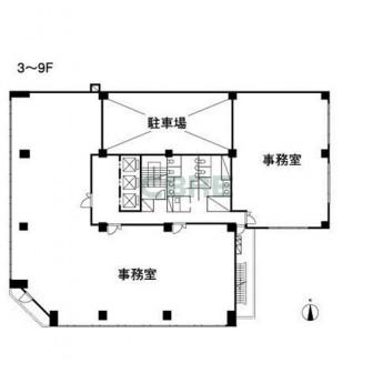 3-9階 平面図