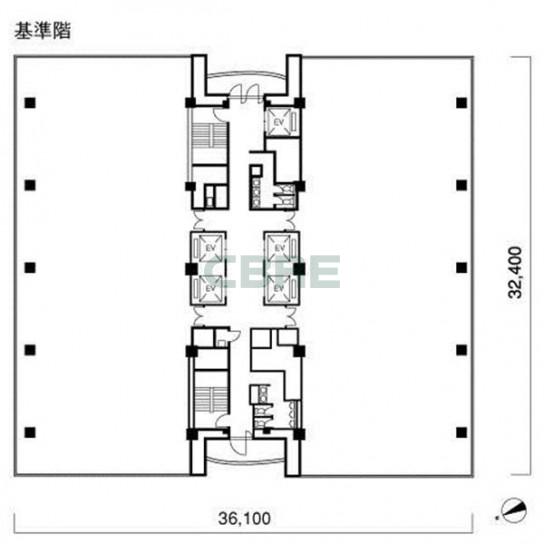 基準階 平面図