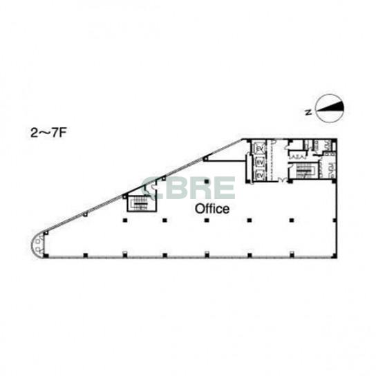2-7階 平面図