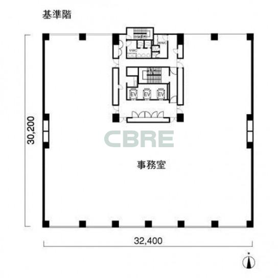 基準階 平面図