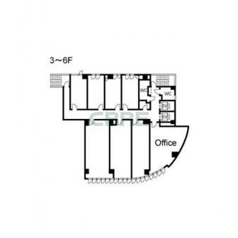 3-6階 平面図