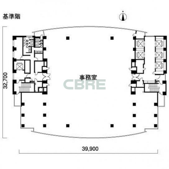 基準階 平面図