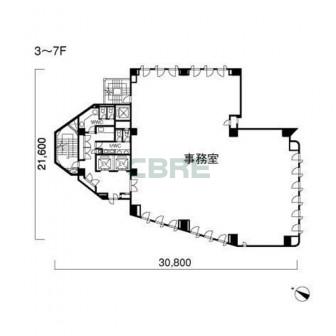 3-7階 平面図