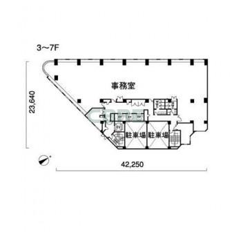 3-7階 平面図