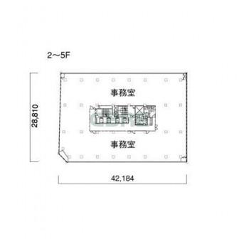 2-5階 平面図